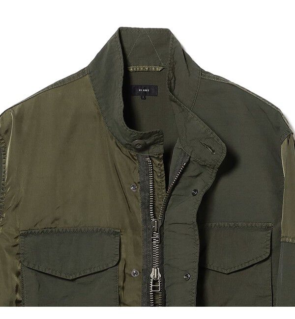 BEAMS「3ファブリック クレイジー M65 ジャケット【ワイドフィット】」|ブルゾン・スタジャン|