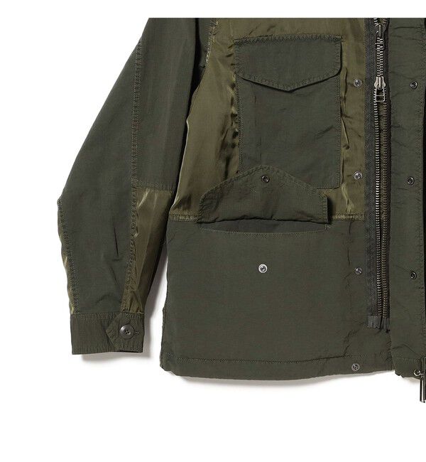 BEAMS「3ファブリック クレイジー M65 ジャケット【ワイドフィット】」|ブルゾン・スタジャン|