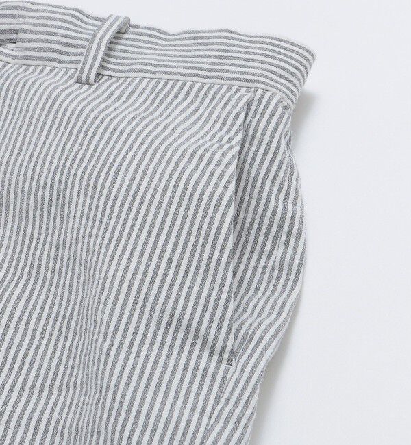 SHIPS「SHIPS:〈手洗い可能〉 サフィラン リネン シアサッカー パンツ (セットアップ対応)」|スラックス|