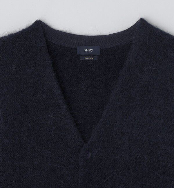 SHIPS「SHIPS: アルパカ ガーター Vネック カーディガン」|カーディガン|