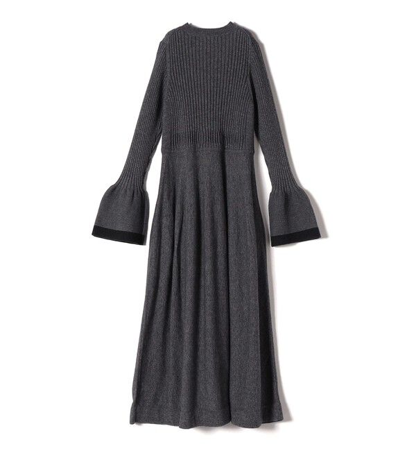 SHIPS for women「〈手洗い可能〉フレア 袖 ライン デザイン ニット ワンピース ◇」|ワンピース|