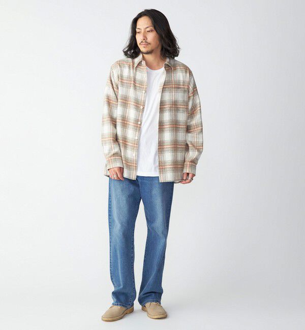 SHIPS「SHIPS :イタリーヤーン チェック シャギー シャツ アウター」|シャツ・ブラウス|