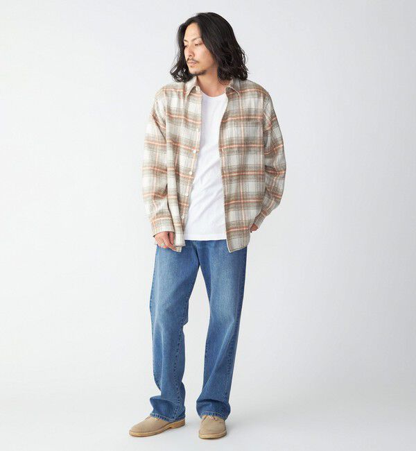 SHIPS「SHIPS :イタリーヤーン チェック シャギー シャツ アウター」|シャツ・ブラウス|