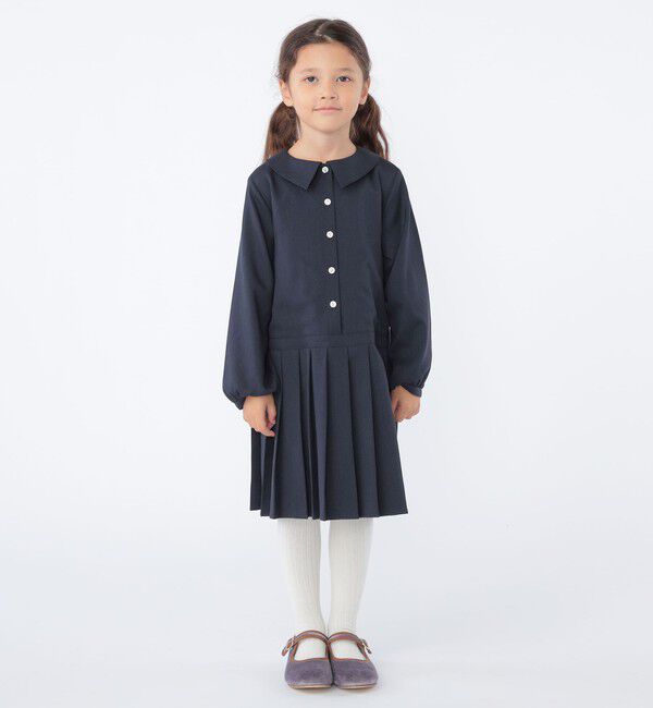 SHIPS KIDS「SHIPS KIDS:100～130cm / プリーツ 切替 ワンピース」|ワンピース|