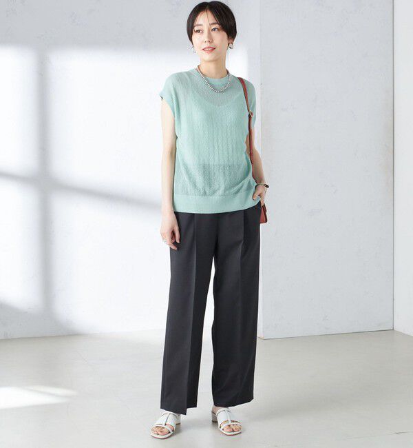 SHIPS for women「〈手洗い可能〉ツイル ストレート パンツ（セットアップ対応）」|その他|