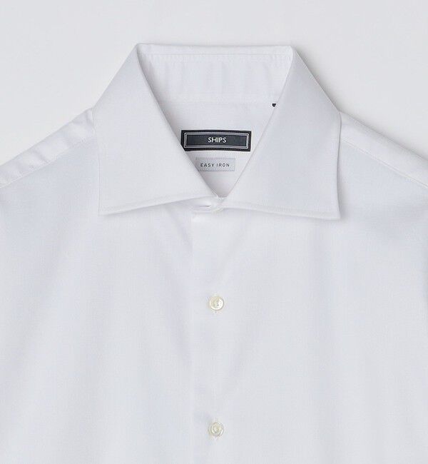 SHIPS「SHIPS: イージーアイロン オックスフォード ワイドカラー シャツ」|シャツ・ブラウス|