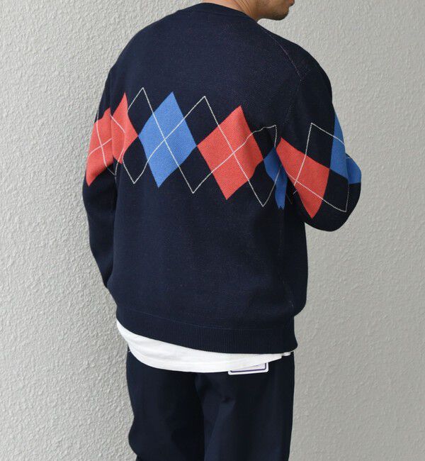 SHIPS any「SHIPS any: 〈手洗い可能〉コットン カシミヤ パターン スウェットライク ニット◇」|ニット・セーター|