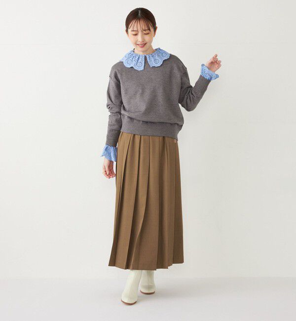 SHIPS Colors 「SHIPS Colors:ワイド プリーツ スカート◇」|スカート|