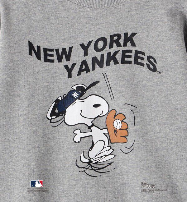 SHIPS KIDS「SHIPS KIDS:85～95cm / スヌーピー&times;MLB スウェット」|スウェット・ジャージ|