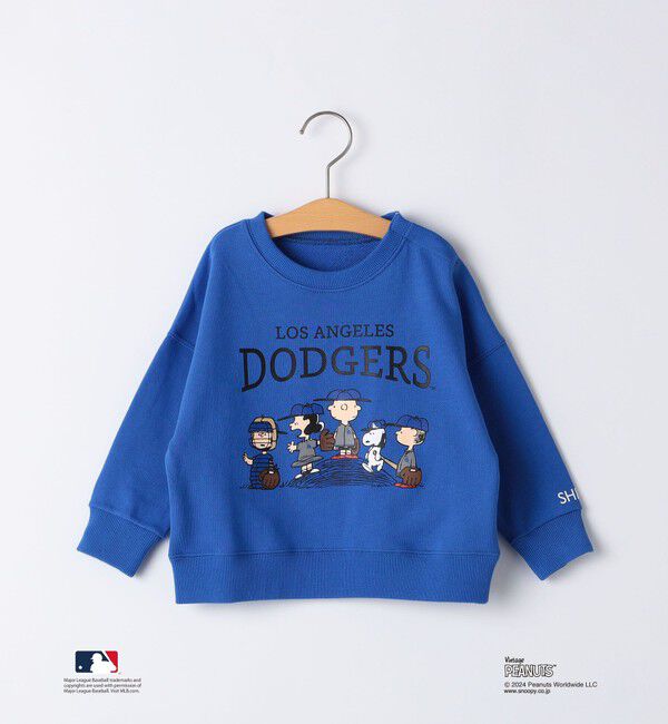 SHIPS KIDS「SHIPS KIDS:85～95cm / スヌーピー&times;MLB スウェット」|スウェット・ジャージ|ブルー系