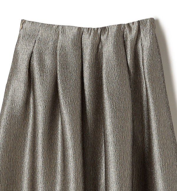 SHIPS for women「〈手洗い可能〉ラメ ブッチャー タック フレア スカート」|フレア|