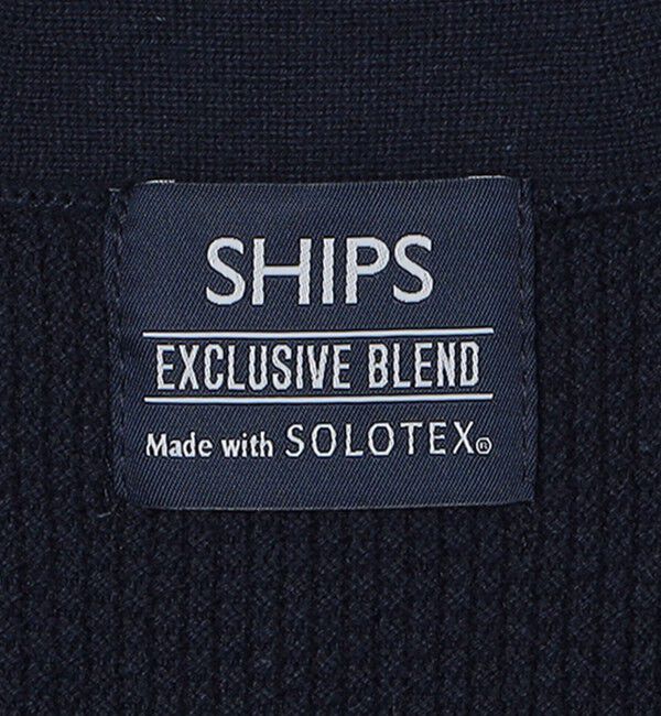 SHIPS「SHIPS:〈洗濯機可能〉SOLOTEX(R) 12ゲージ ピケ Vネック カーディガン」|カーディガン|
