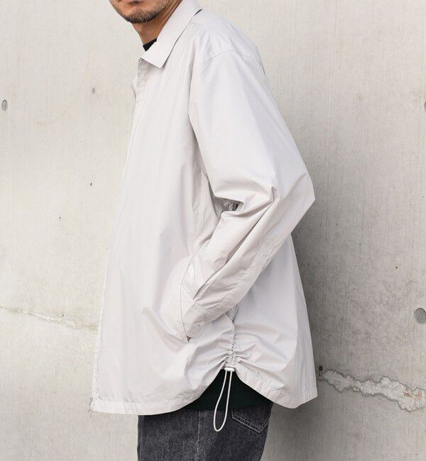 SHIPS any「SHIPS any:〈撥水加工〉DICROS スピンドル ジップ シャツ(セットアップ対応)◇」|シャツ・ブラウス|