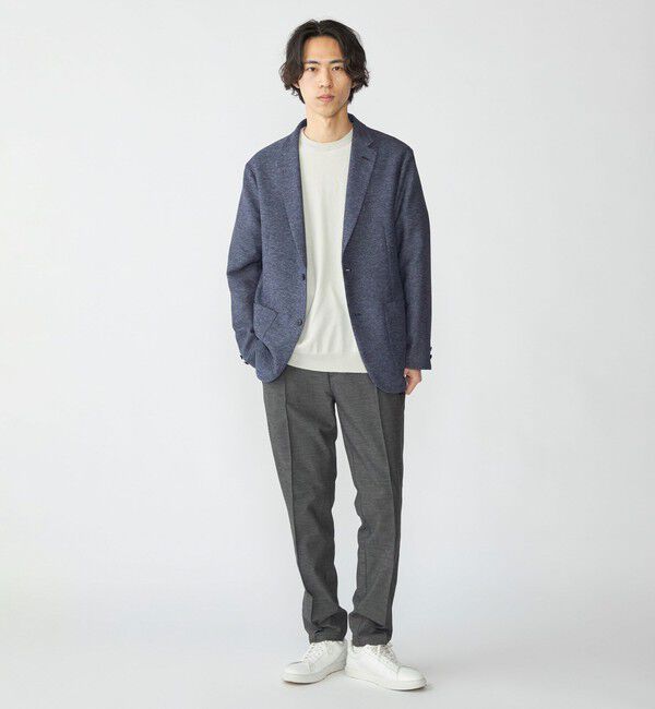 SHIPS「SHIPS: リネン&times;TEXBRID クルーネック ニット Tシャツ」|ニット・セーター|