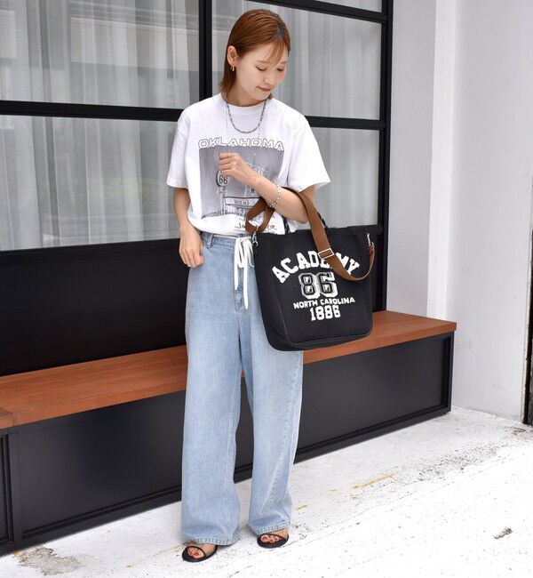 SHIPS for women「カレッジ レオパード ジャカード A4 バッグ」|ショルダー・メッセンジャー|