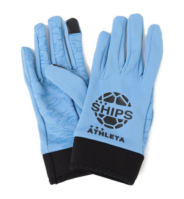 SHIPS KIDS「【SHIPS KIDS別注】ATHLETA:フィールド グローブ」|手袋|サックスブルー