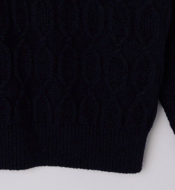SHIPS「SHIPS: 〈手洗い可能〉コットン ウール アラン プルオーバー ニット」|ニット・セーター|