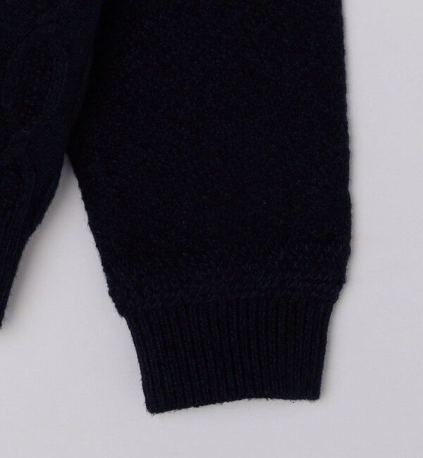 SHIPS「SHIPS: 〈手洗い可能〉コットン ウール アラン プルオーバー ニット」|ニット・セーター|