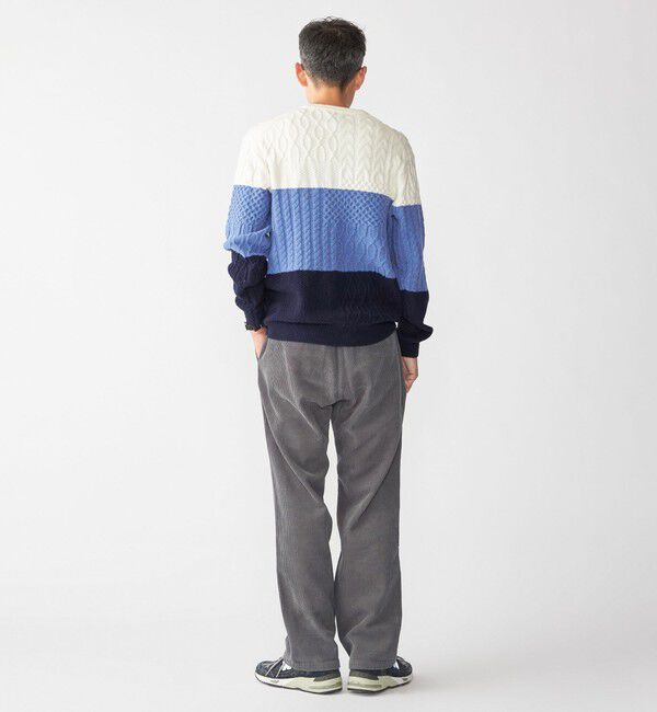 SHIPS「SHIPS: 〈手洗い可能〉コットン ウール アラン プルオーバー ニット」|ニット・セーター|