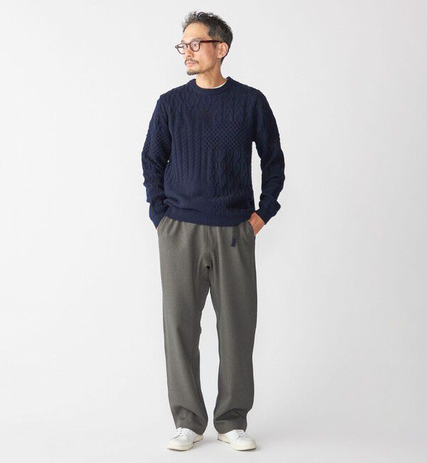 SHIPS「SHIPS: 〈手洗い可能〉コットン ウール アラン プルオーバー ニット」|ニット・セーター|