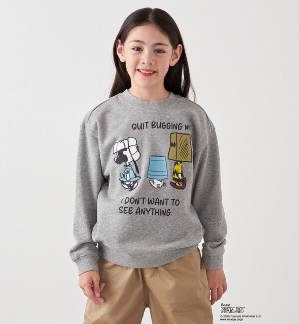 SHIPS any「SHIPS any: SNOOPY コラボ NOT THERE グラフィック プリント スウェット <KIDS>」|スウェット・ジャージ|