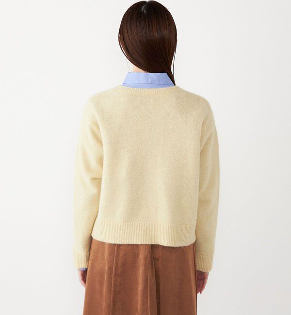 SHIPS Colors 「SHIPS Colors:フォックス アンゴラ クルーネック カーディガン◇」|カーディガン|