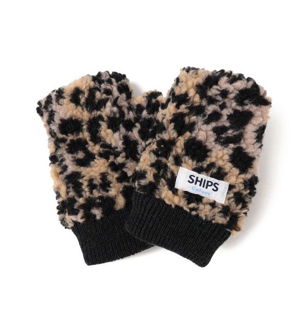 SHIPS Colors 「SHIPS Colors: KIDS / ボア フィンガーレス グローブ」|手袋|ベージュ