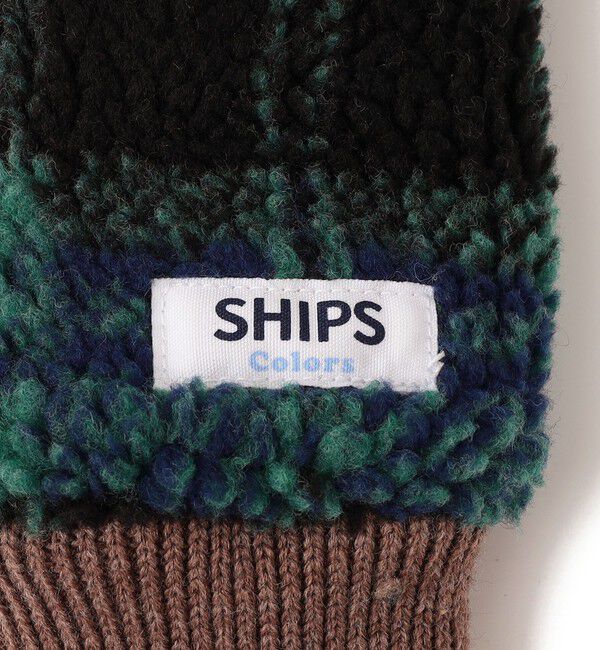 SHIPS Colors 「SHIPS Colors: KIDS / ボア フィンガーレス グローブ」|手袋|