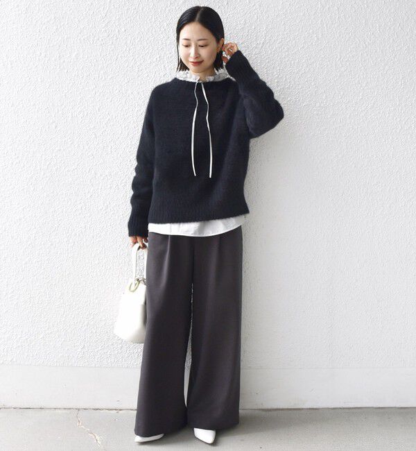 SHIPS for women「〈手洗い可能〉シアー タンブラー リボン デザイン 長袖 ブラウス」|シャツ・ブラウス|