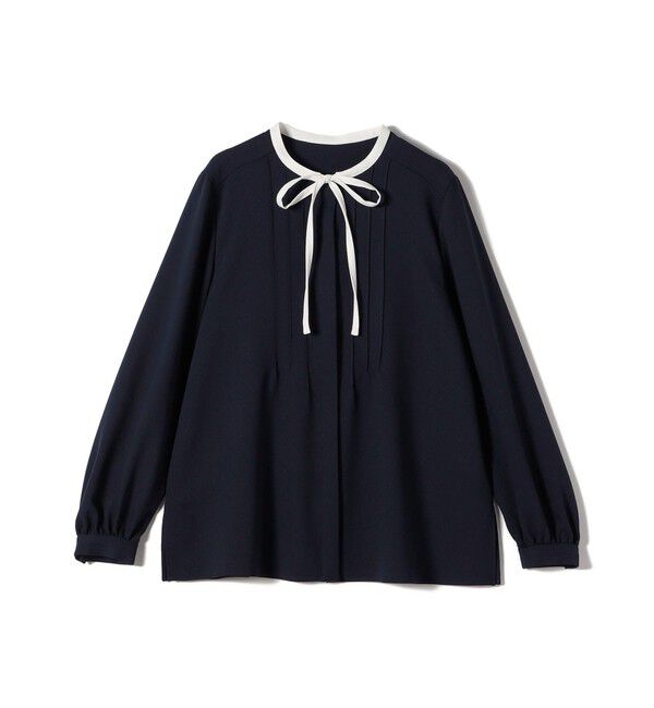 SHIPS for women「〈洗濯機可能〉無地 / プリント ピンタック ブラウス（セレモニー対応可）」|シャツ・ブラウス|