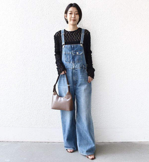 SHIPS for women「〈手洗い可能〉ラッセル レース ヘンリー ネック 2WAY プルオーバー」|Tシャツ・カットソー|