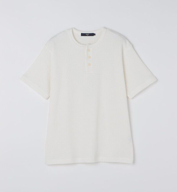 SHIPS Colors 「SHIPS Colors:ローゲージ カノコ ヘンリーネック Tシャツ◇」|Tシャツ・カットソー|