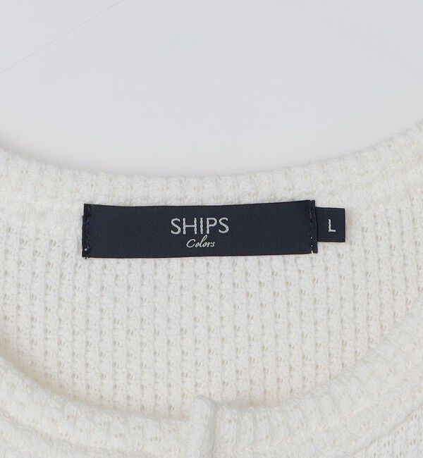 SHIPS Colors 「SHIPS Colors:ローゲージ カノコ ヘンリーネック Tシャツ◇」|Tシャツ・カットソー|