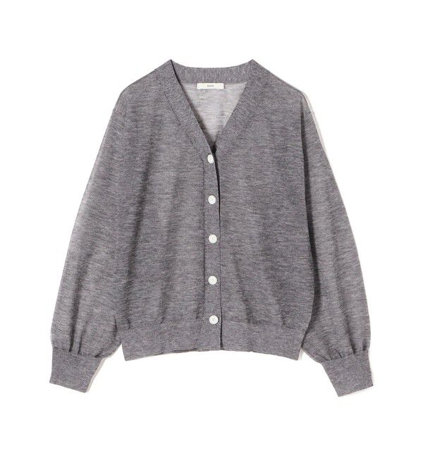 SHIPS for women「《予約》〈手洗い可能〉麻混 シアー Vネック カーディガン」|カーディガン|