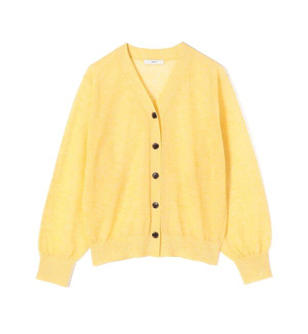 SHIPS for women「《予約》〈手洗い可能〉麻混 シアー Vネック カーディガン」|カーディガン|