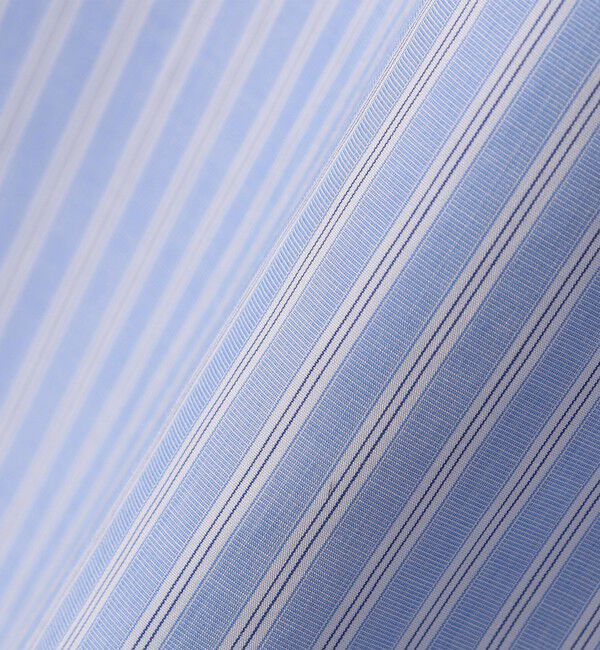 SHIPS for women「SHIPS Primary Navy Label:クレイジー ストライプ ビッグ シャツ」|シャツ・ブラウス|