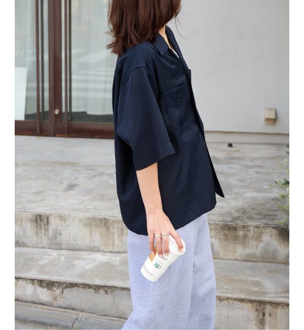 OUTDOOR PRODUCTS Usual Things「≪予約≫ヴィンテージタンブラーサテンオープンカラーシャツ」|シャツ・ブラウス|