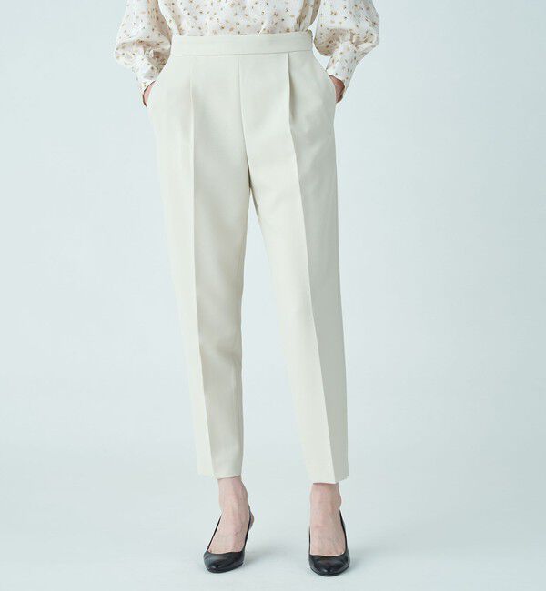 TOMORROWLAND/ドライダブルクロス フロントタックテーパードパンツ