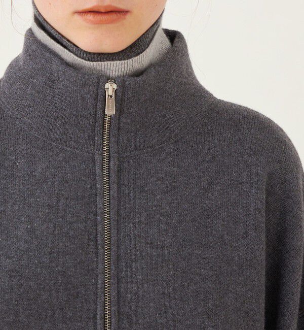 GALERIE VIE「バックパイル ハーフジッププルオーバー」|ニット・セーター|