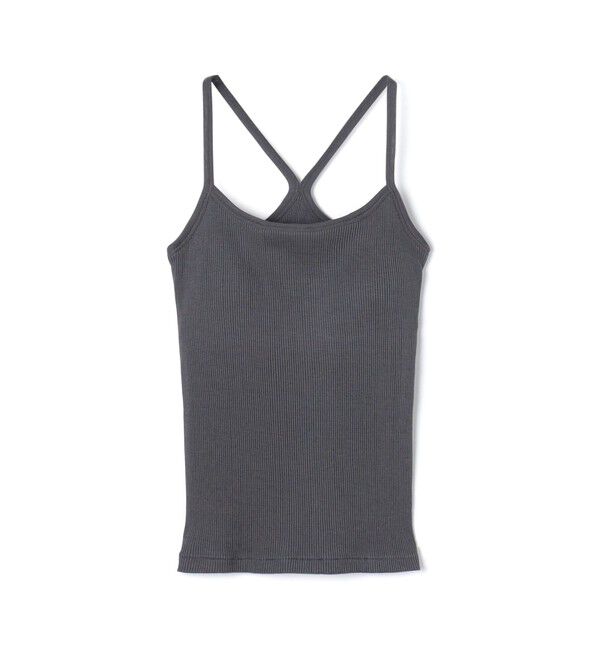 DES PRES「シルクコットンリブ キャミソール」|Tシャツ・カットソー|17 チャコールグレー