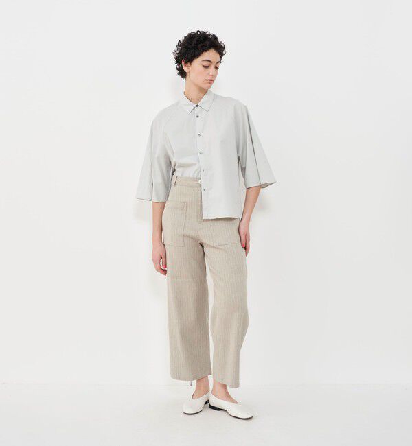 GALERIE VIE「コットンリネンストレッチ クロップドパンツ」|その他|