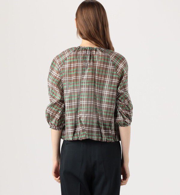 TOMORROWLAND collection「シアーブレイド ギャザーブラウス」|シャツ・ブラウス|