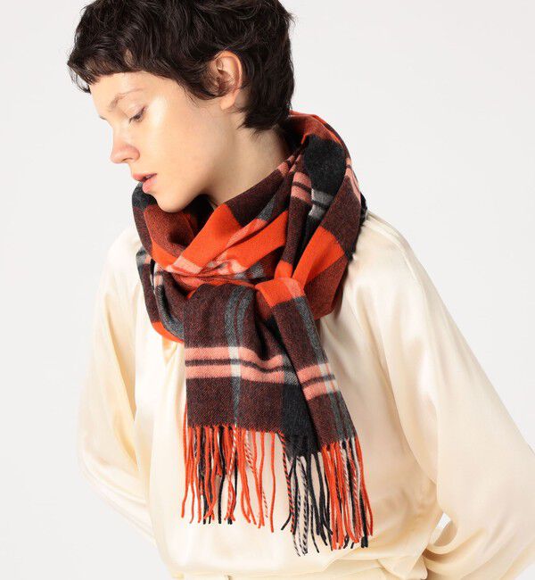TOMORROWLAND GOODS「TOMORROWLAND チェック カシミヤストール」|ストール|