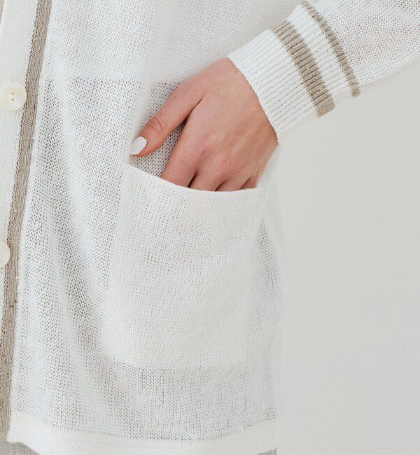 GALERIE VIE「リネンコードパイエット Vネックカーディガン」|カーディガン|