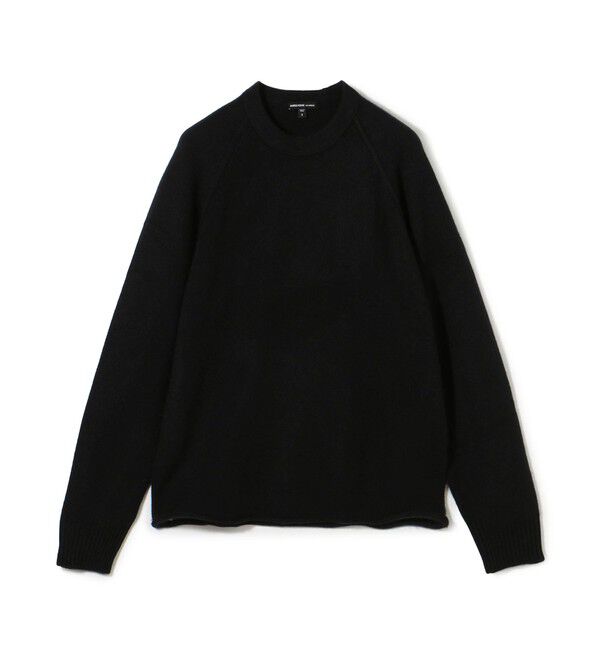 JAMES PERSE「リサイクルカシミヤ ラグランスリーブプルオーバー  MRBC3718」|ニット・セーター|19 ブラック