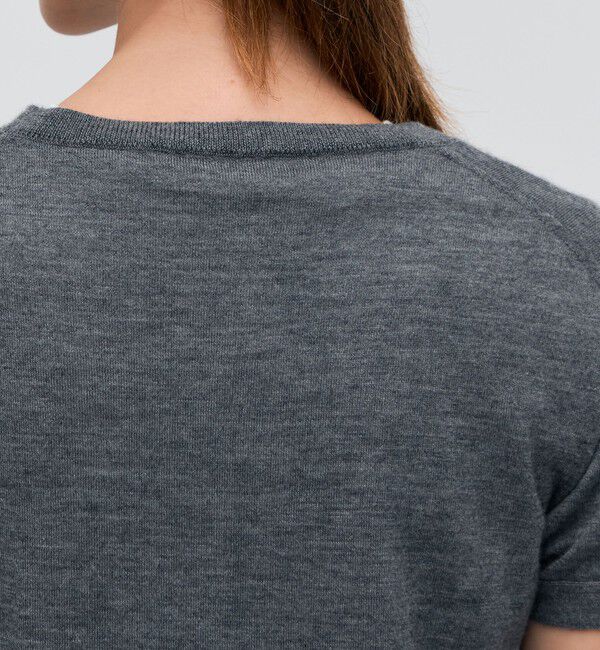 BACCA「カシミヤ ハーフスリーブプルオーバー」|ニット・セーター|