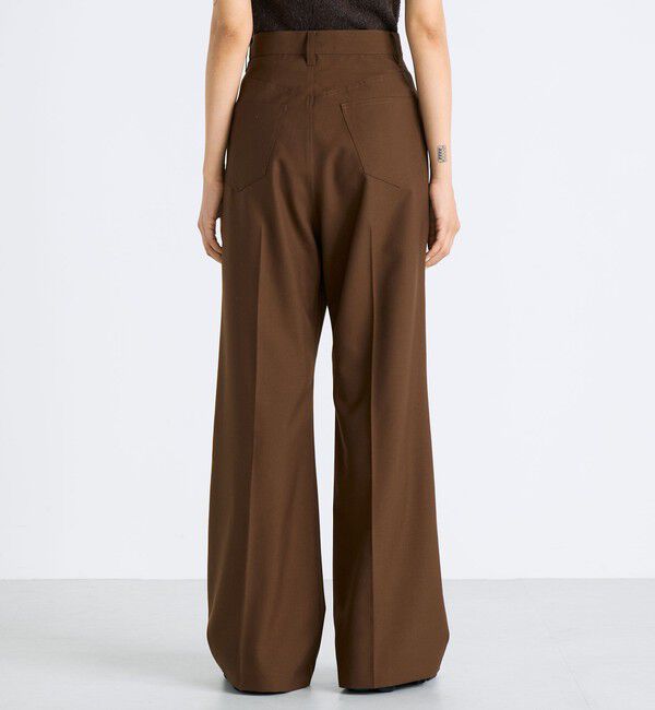 Edition「ウールポリエステルドスキン フレアパンツ」|その他|