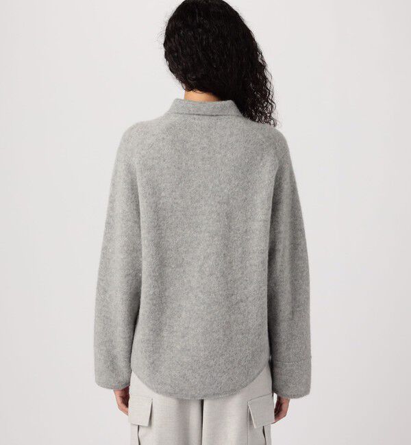 GALERIE VIE「ベビーアルパカボイルド シャツカーディガン」|カーディガン|