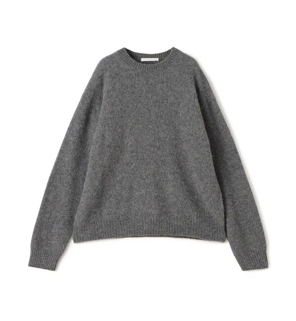 GALERIE VIE「ベビーアルパカボイルド クルーネックプルオーバー」|ニット・セーター|15 グレー