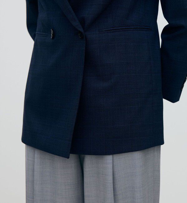 TOMORROWLAND collection「スクーロブルー ダブルブレストジャケット」|テーラードジャケット|